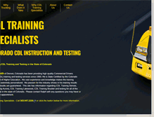 Tablet Screenshot of cdltrainingspecialist.com
